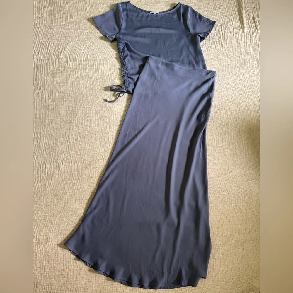 Crescent Satin Skirt Set - Picture 1 of 3